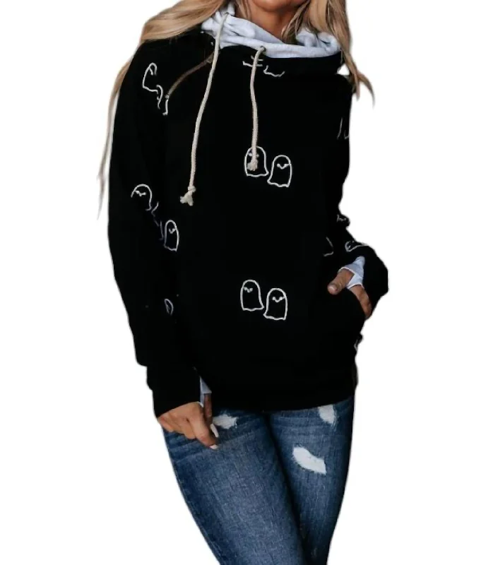Plus-Size Women's Garments Essentials On Sale Doublehood Sweatshirt In Ghoul Friends Plus-Size Women's Garments Essentials On Sale Doublehood Sweatshirt In Ghoul Friends