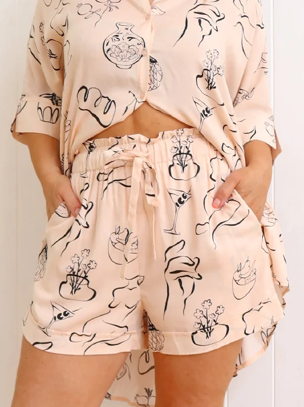 Women's Trendy Casual Clothes Bold Silhouette Toby Shorts