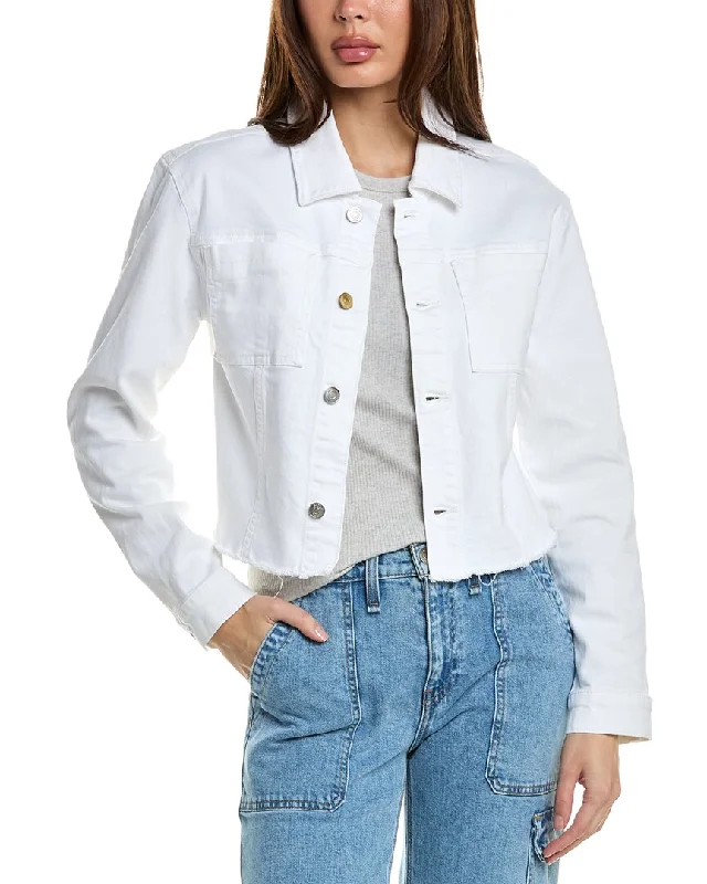 Women's Plus-Size Attire Luxury Fashion HUDSON Jeans Micro Cropped Jacket