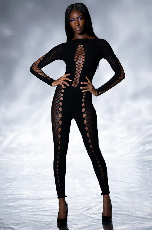 Women's Casual Clothing For Lounging Elevate Your Wardrobe ON ONE SEAMLESS CUT OUT CATSUIT Women's Casual Clothing For Lounging Elevate Your Wardrobe ON ONE SEAMLESS CUT OUT CATSUIT