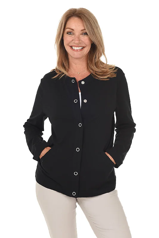 Women's Fashion-Forward Apparel Early Access To Art Deco Styles Sale Petite Snap Button Jacket Women's Fashion-Forward Apparel Early Access To Art Deco Styles Sale Petite Snap Button Jacket