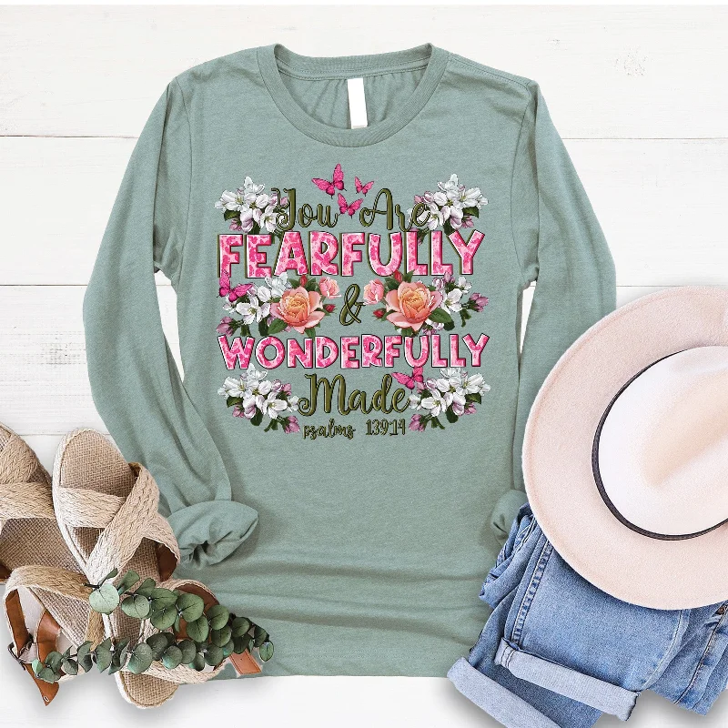 Stylish Women's Clothing Nordic Minimalist Home Look You Are Wonderfully Made Long Sleeve Stylish Women's Clothing Nordic Minimalist Home Look You Are Wonderfully Made Long Sleeve
