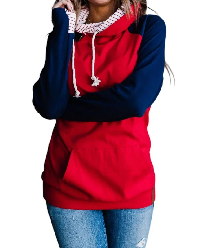 Women's Evening Apparel Shop Our Looks Doublehood Sweatshirt In Land Of The Free