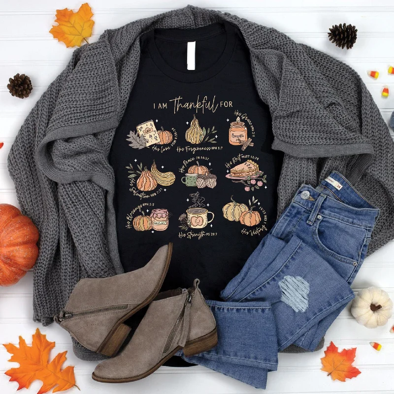 Women's Clothes For The Office Fashion-Forward Style I am Thankful For Tee