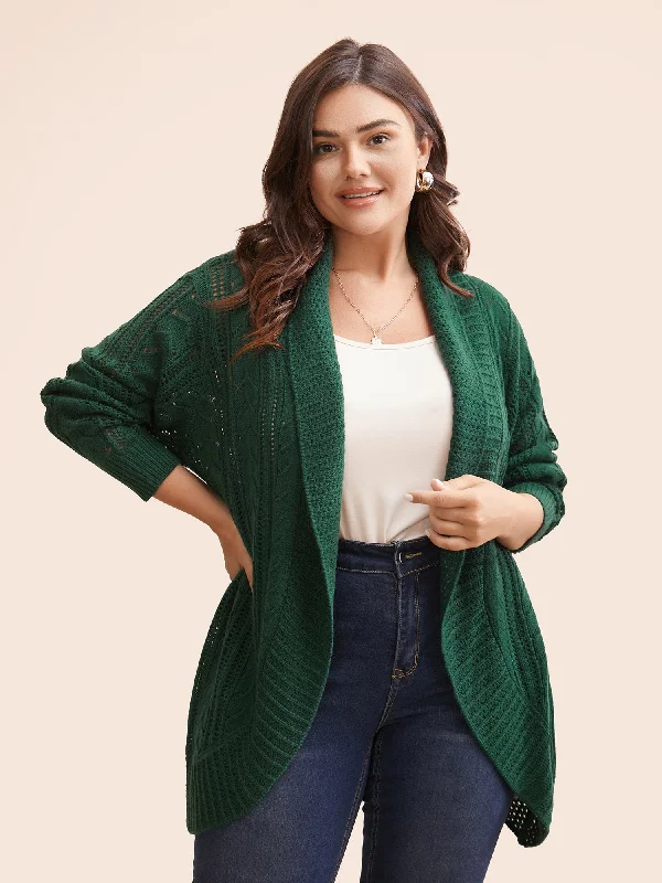 Affordable Women's Clothing Discounts On Casual Weekend Styles Kimono Collar Cable Knit Arc Hem Cardigan Affordable Women's Clothing Discounts On Casual Weekend Styles Kimono Collar Cable Knit Arc Hem Cardigan