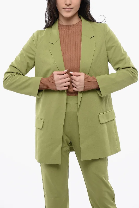 Women's Trendy Garments Minimalist Elegant Allsaints Solid Color Open Front Aleida Blazer Women's Trendy Garments Minimalist Elegant Allsaints Solid Color Open Front Aleida Blazer