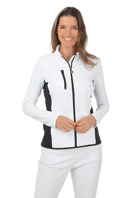 Modern Women's Apparel Great Deals On Ethnic Cultural Wear Contrast Panels UPF50 Pique Jacket Modern Women's Apparel Great Deals On Ethnic Cultural Wear Contrast Panels UPF50 Pique Jacket