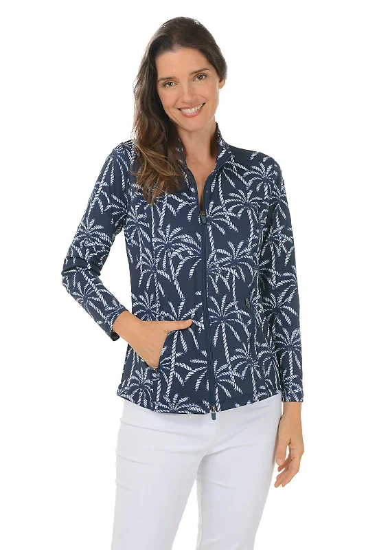 Women's High-End Clothing Flash Sale Fever Rope Palms UPF50+ Zip Front Jacket