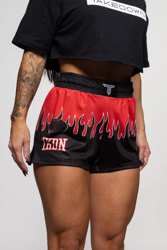 Women's Night-Out Clothes Imeless Style Fire FC Women's Fight Shorts (3" Inseam) - Fire Women's Night-Out Clothes Imeless Style Fire FC Women's Fight Shorts (3" Inseam) - Fire