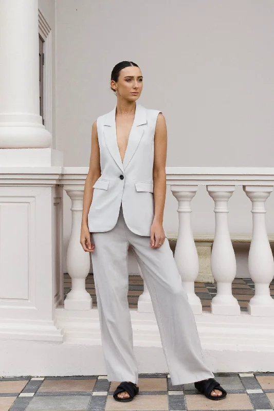 Women's Occasion Wear Apparel Boho - Chic Festival - Ready Style Vancouver Bone Soft Touch Longline Vest Women's Occasion Wear Apparel Boho - Chic Festival - Ready Style Vancouver Bone Soft Touch Longline Vest