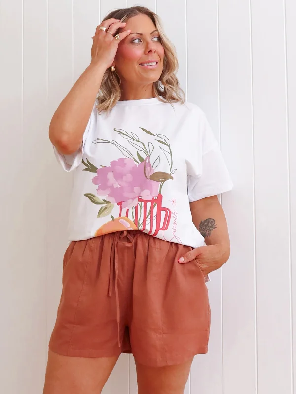 Chic Clothes For Women Premium Fashion Rosie Shorts - Brown