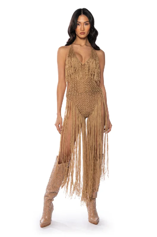 Women's Clothing Apparel Sets Flowy Fabric BEACHY KEEN KNIT DRESS
