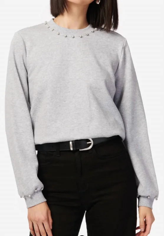 Women's Vacation Outfit Set Wardrobe Essentials Dion Top In Heather Grey