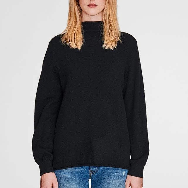 Women's Transitional Outfit Gorgeous Glamour Collection Blouson Sleeve Sweater (Black) Women's Transitional Outfit Gorgeous Glamour Collection Blouson Sleeve Sweater (Black)
