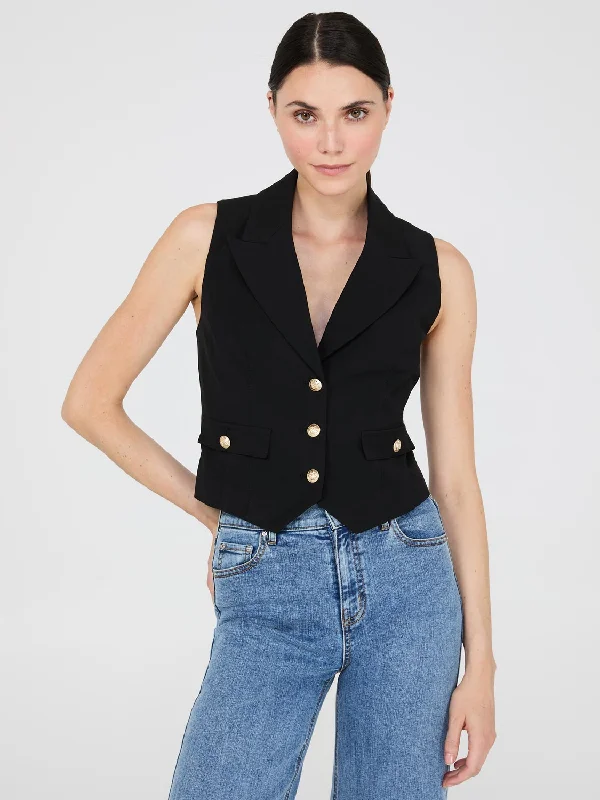 Women's Clothing For Travel Big Savings 3-Button Notch Collar Vest