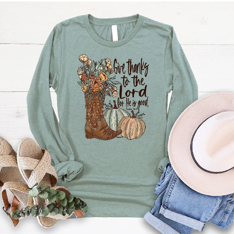 Women's Tops And Clothing Huge Savings On Parisian Styles Give Thanks to the Lord Long Sleeve Women's Tops And Clothing Huge Savings On Parisian Styles Give Thanks to the Lord Long Sleeve