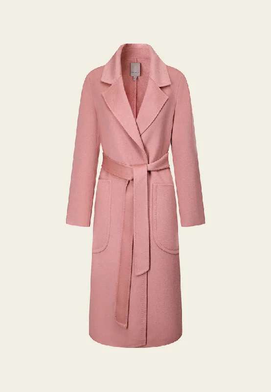 Stylish Women's Attire Stupidly Low Prices Shawl-Lapel Wrap-knotted Patch-pocket Coat Stylish Women's Attire Stupidly Low Prices Shawl-Lapel Wrap-knotted Patch-pocket Coat