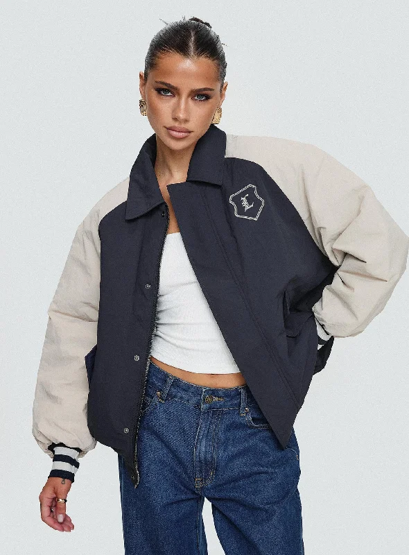 Women's Holiday Clothes Limited Time Deal Hailey Bomber Jacket Navy