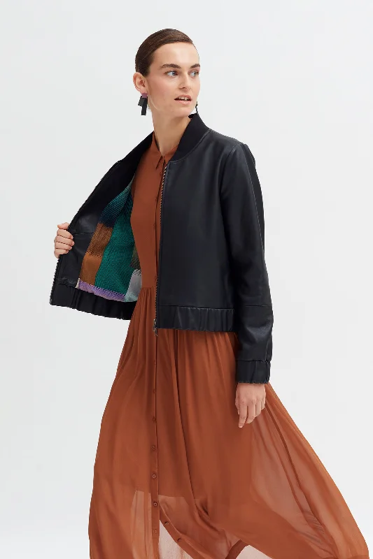 Luxury Women's Clothing The Good Stuff Teig Leather Jacket