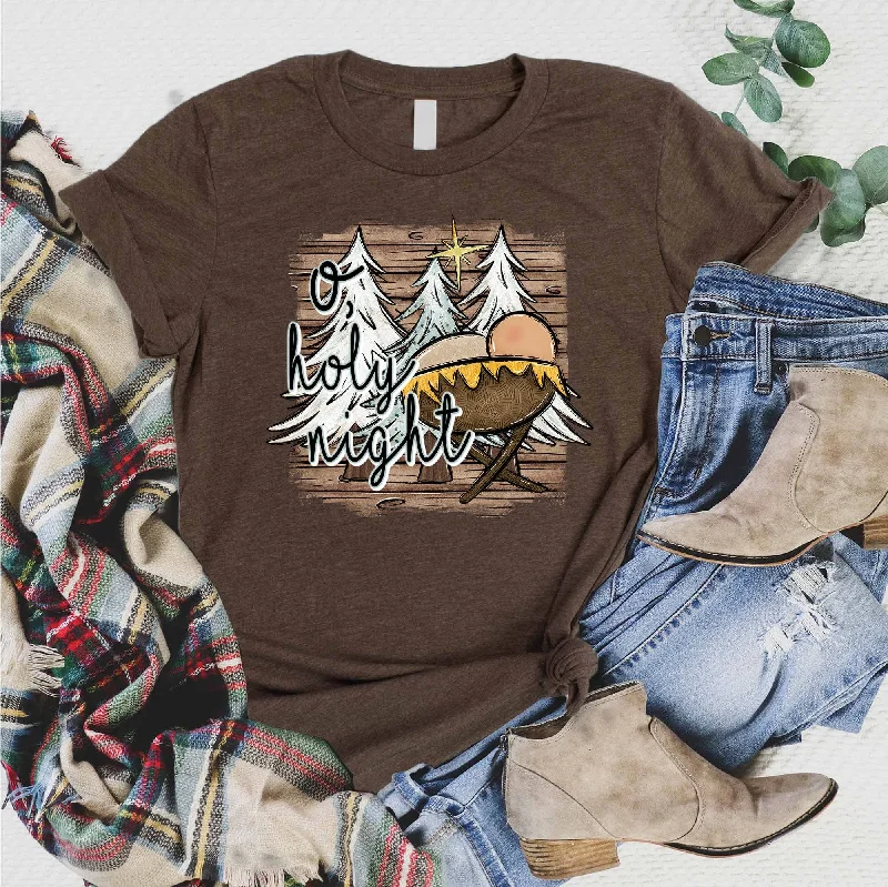 Women's Clothes And Garments Big Discounts O Holy Night Woods Tee