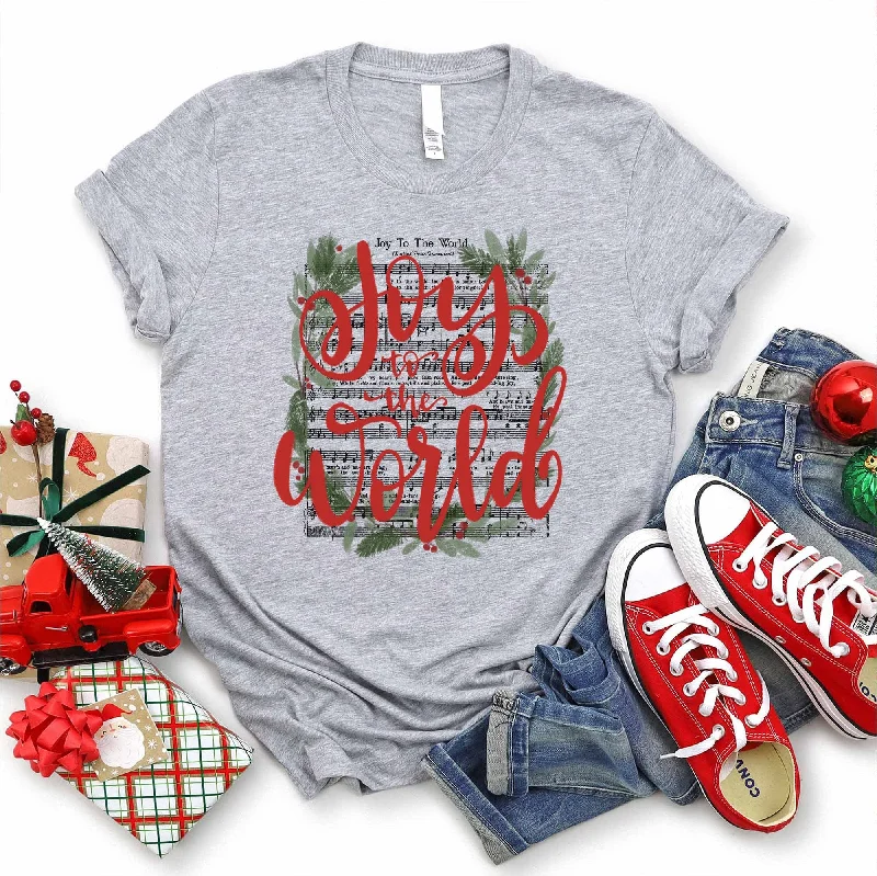 Stylish Outerwear Clothing For Women Flash Deals Joy to the World Music Tee