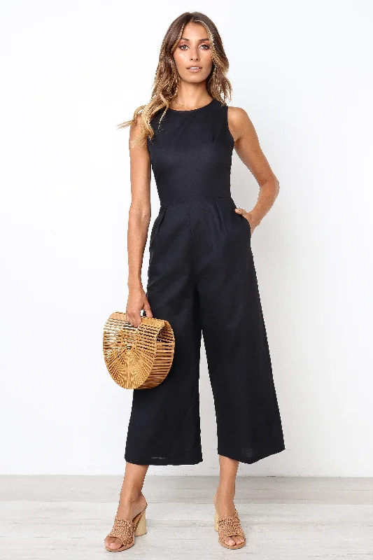 Women's Luxury Garments Flash Sale, Don'T Miss Ester Jumpsuit - Black