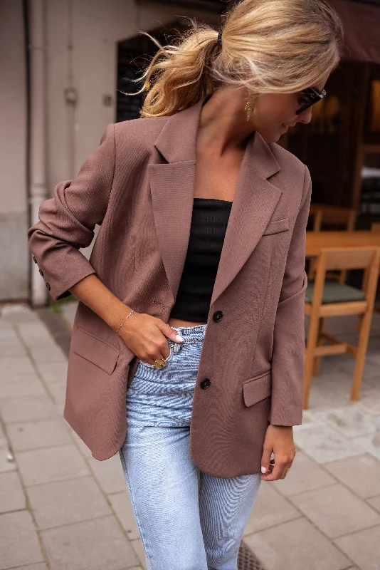 Women's Professional Attire Huge Markdowns Blazer Lucia - chocolat