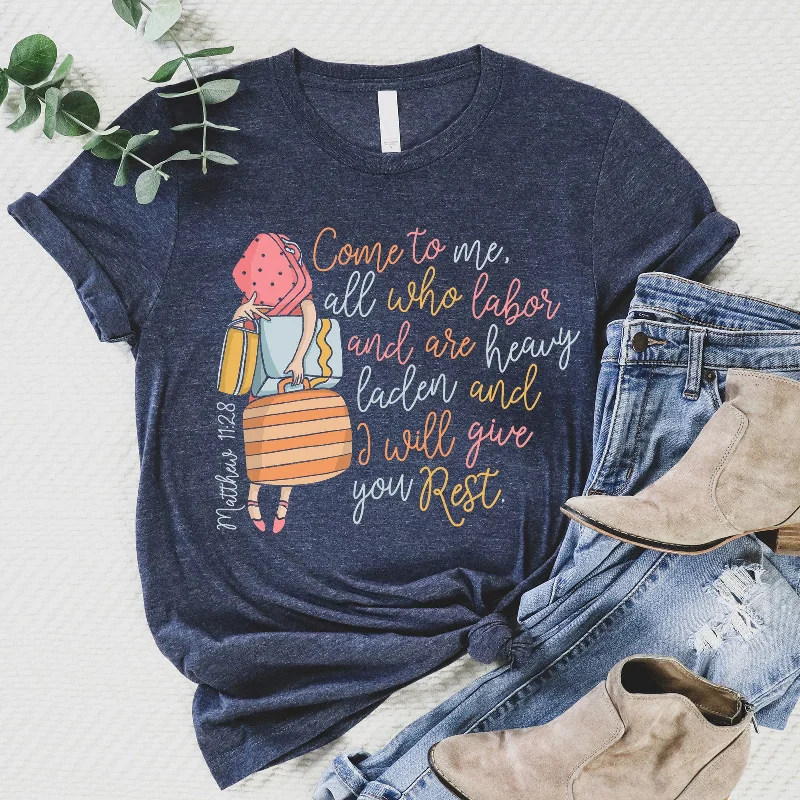 Classic Clothes For Women Classic Timeless Elegant Style I Will Give You Rest Tee
