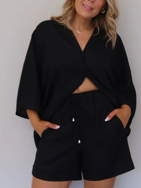 Women's Clothes For Special Occasions Minimalist Elegant Boden Shorts - Black