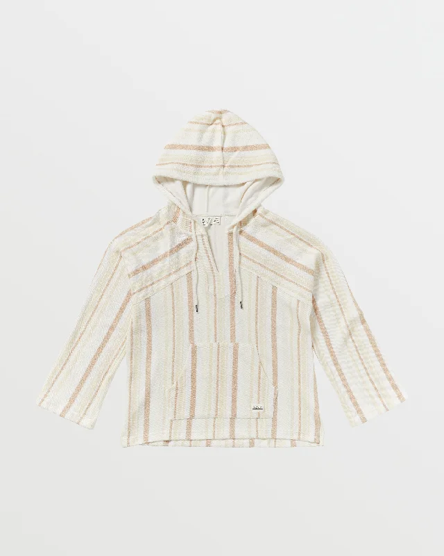Women's Clothes And Garments New Season Fashion Preview Sale Wild And Free Poncho Style Hoodie - Tapioca Tulum Stripe Women's Clothes And Garments New Season Fashion Preview Sale Wild And Free Poncho Style Hoodie - Tapioca Tulum Stripe