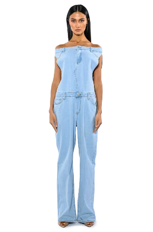 Women's Clothing Mother'S Day Special SUNDAY STROLLIN DENIM JUMPSUIT