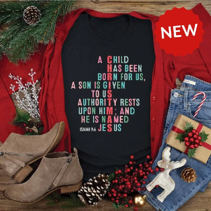 Affordable Women's Apparel Additional Time-Limited Offers A Child Has Been Born Tee