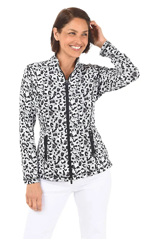 Women's Fashionable Clothing Sets Budget Friendly Snow Leopard UPF50+ Zip Front Jacket Women's Fashionable Clothing Sets Budget Friendly Snow Leopard UPF50+ Zip Front Jacket