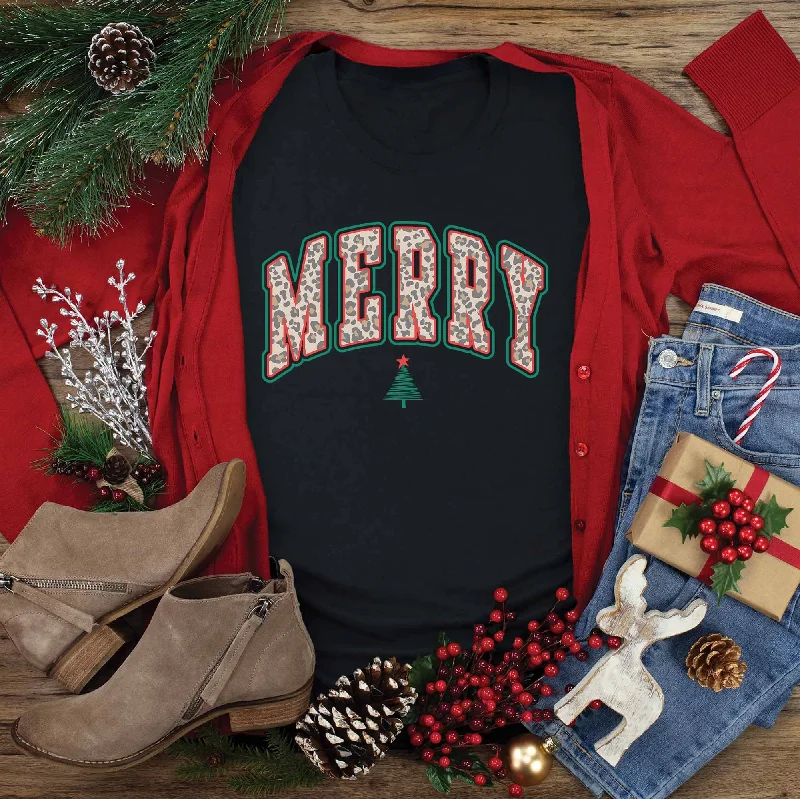 Women's Outerwear Apparel Sale Event, Prices Rock Merry Leopard Tee