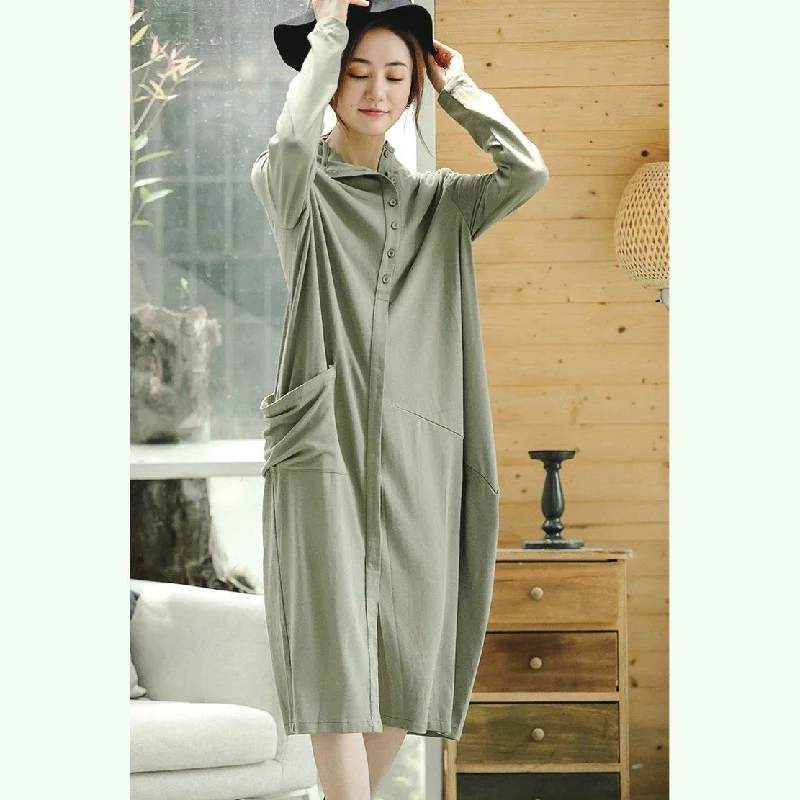 Women's Activewear Apparel The Good Stuff vintage light green knit dresses plus size clothing stand collar winter dresses women asymmetric pockets pullover Women's Activewear Apparel The Good Stuff vintage light green knit dresses plus size clothing stand collar winter dresses women asymmetric pockets pullover