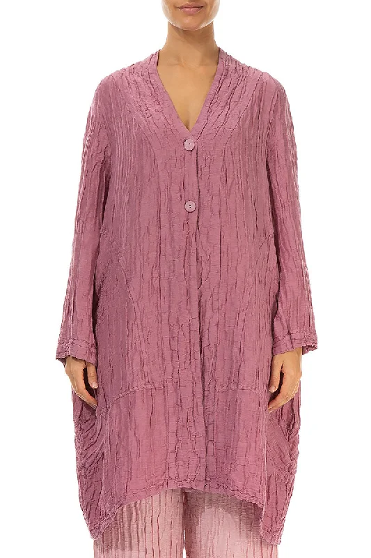 Women's Plus-Size Apparel Comfort Meets Fashion Balloon Crinkled Mauve Taupe Silk Jacket Women's Plus-Size Apparel Comfort Meets Fashion Balloon Crinkled Mauve Taupe Silk Jacket