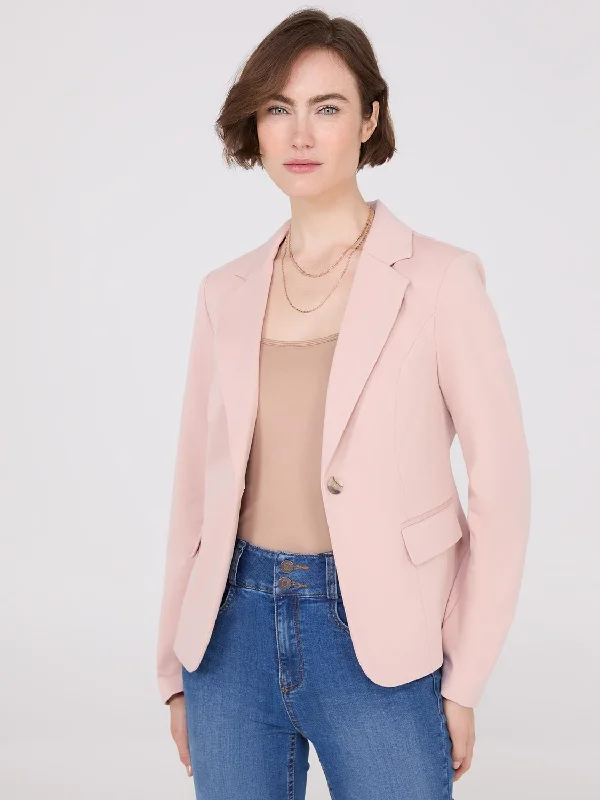 Women's Clothing For Holiday Travel Summer Fashion Short 1-Button Blazer
