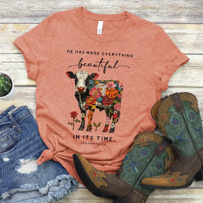 Women's Formal Event Outfit Chic Outfits He Has Made Everything Beautiful Tee